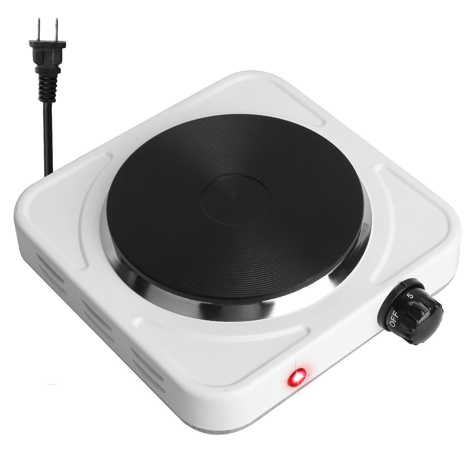 ♨️1500W Portable Single Electric Burner Hot Plate Camping Stove Adjustable 110V