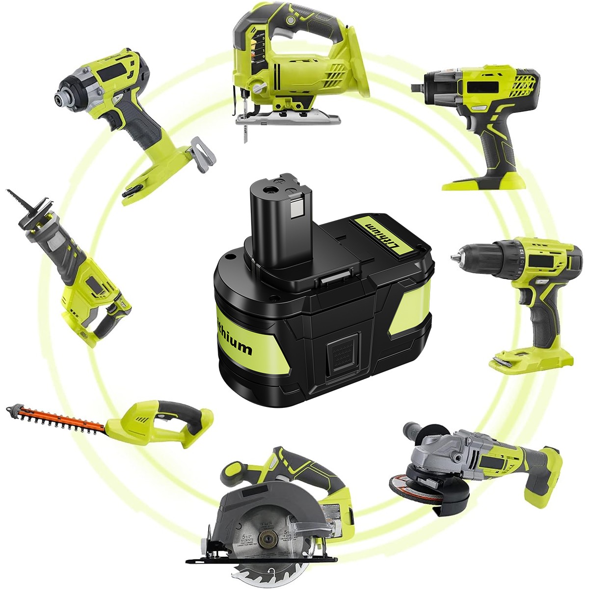9.0AH For RYOBI P108 18V High Capacity Battery 18Volt Lithium-Ion One+ Plus P109
