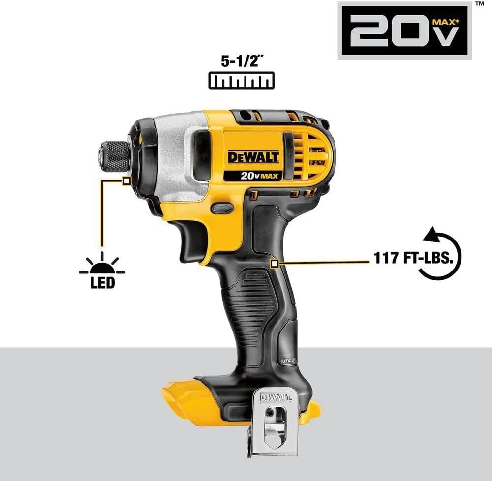NEW DCF885B Dewalt 20V Max 1/4-in Compact Impact Driver DCF885B (Tool Only)