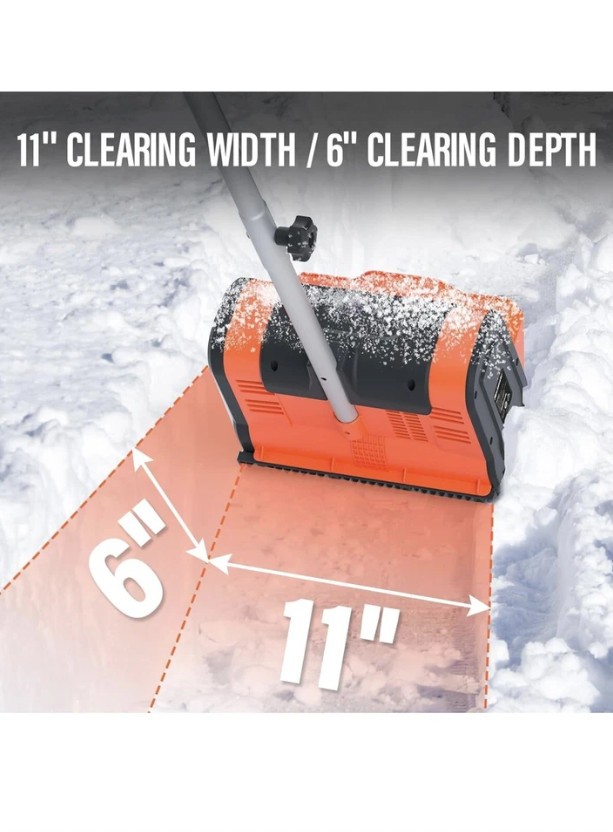 Electric Snow Shovel, Maxlander 11-Inch 10 Amp Snow Shovel 300lbs/Minute