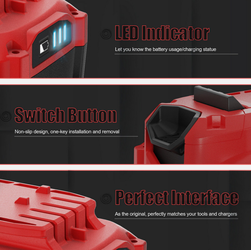 For Craftsman 20 Volt V20 Battery 8.0Ah 20V Max Lithium CMCB206 CMCB204 CMCB202