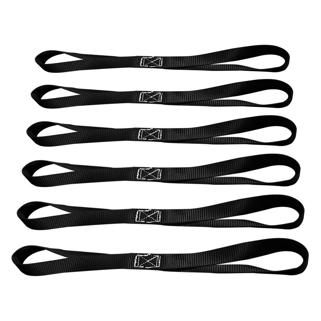 USA 6 Pack Heavy Duty 18″ Soft Loop Tie Down Strap Motorcycle Dirt-Bike ATV UTV