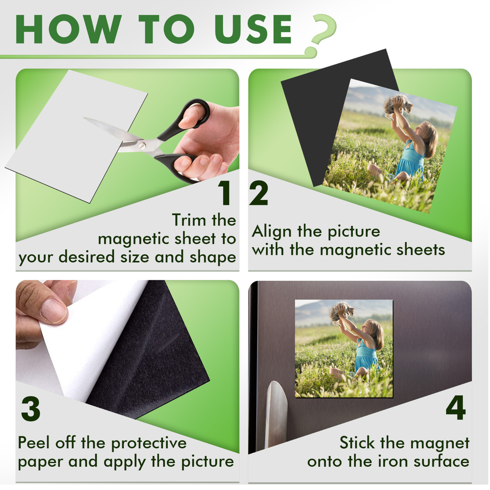 Lot Stone City Strong Self Adhesive Magnetic Sheet 8.5×11 8X10 4X6 5×7 12-20 Mil