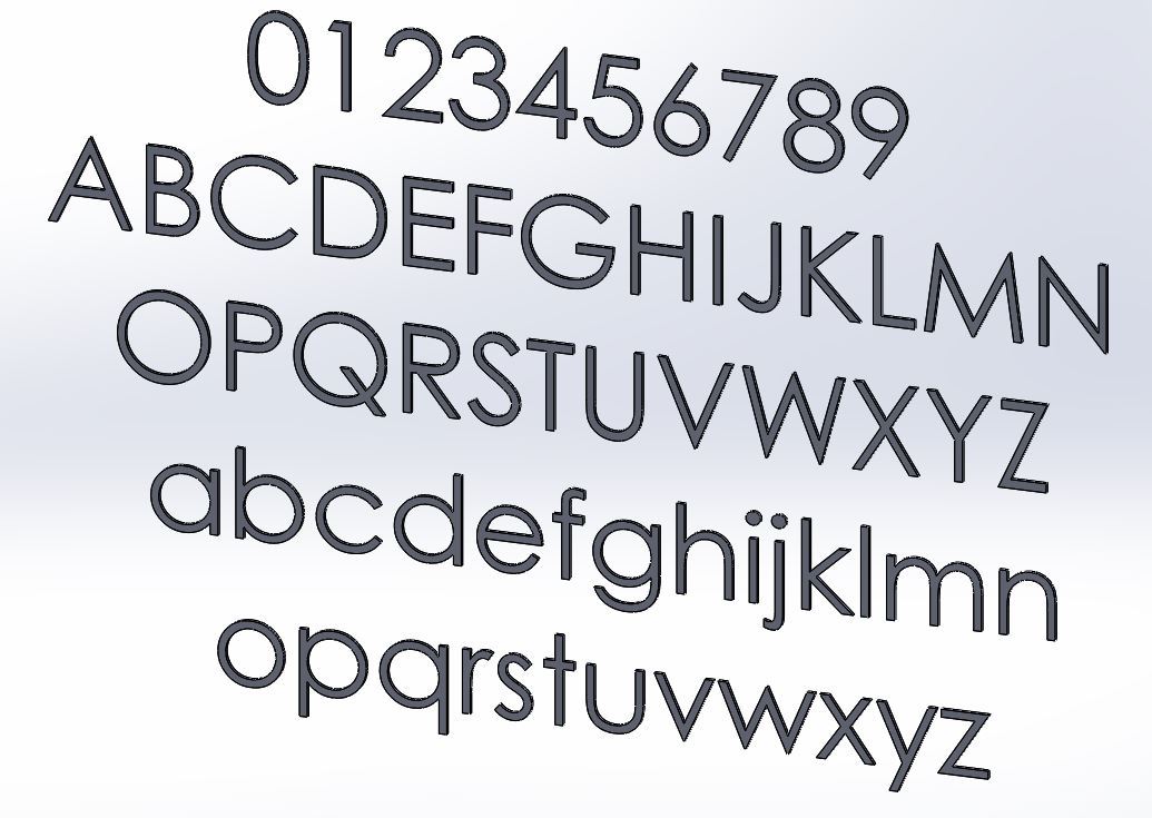 16 inch Modern House Address Numbers Letters, color choices