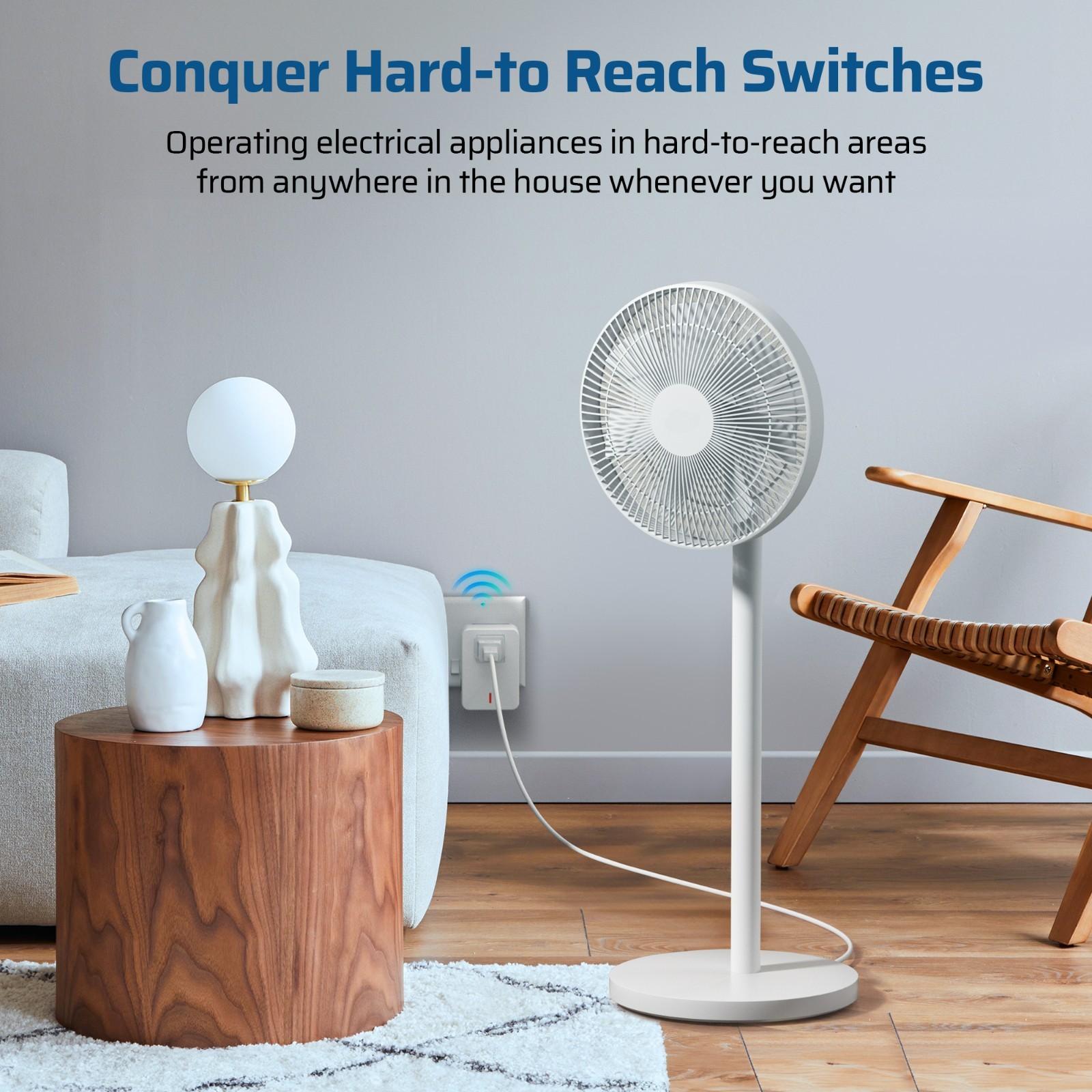 DEWENWILS Remote Control Outlet Wierless On Off Switch Plug for Light Lamp Fan