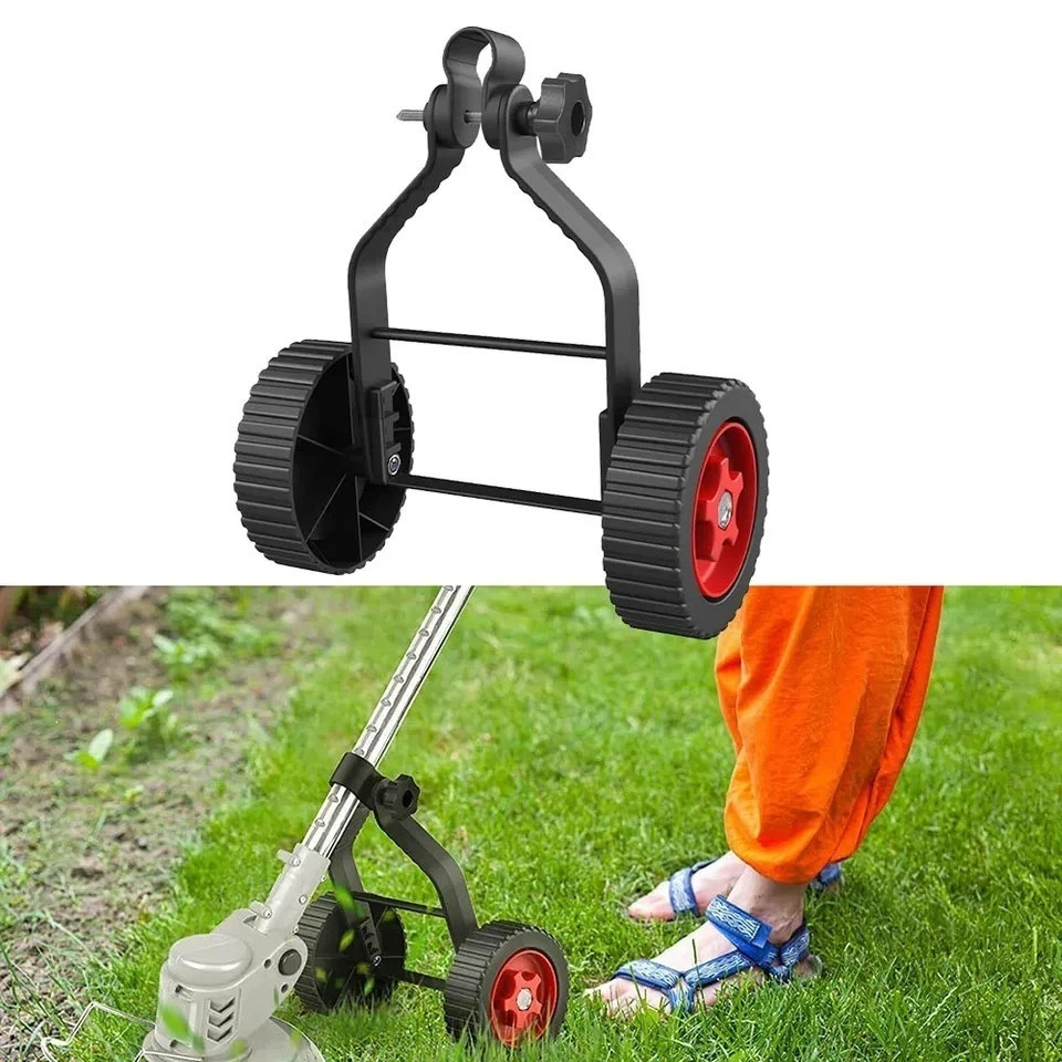 Universal String Trimmer Grass Eater Weed Cutter Adjustable Support Wheels Set
