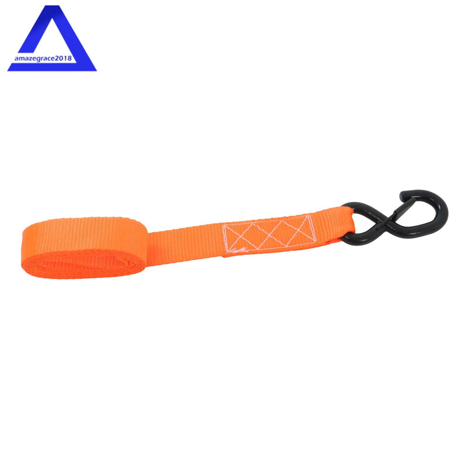 4Pack 1.6″ × 8 Feet Heavy Duty Tie Downs 5208Lbs Ratchet Straps W/ S Hook Orange