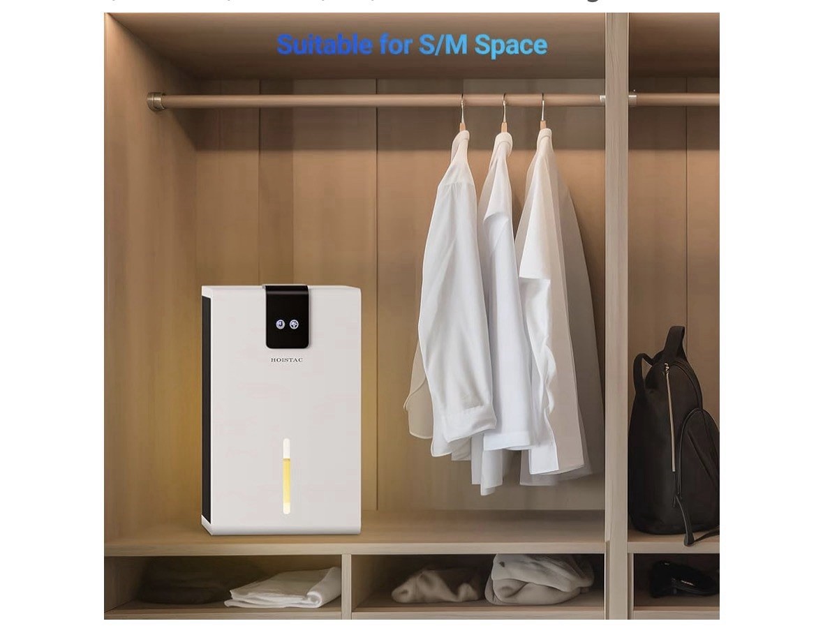 Portable Room Dehumidifier 95oz 800sqft Quiet Home Bedroom RV 7 LED