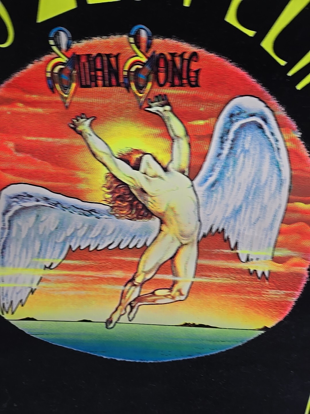 “Led Zeppelin – #817 Swan Song” Velvet Flocked Blacklight Poster, 23″x35″, Used