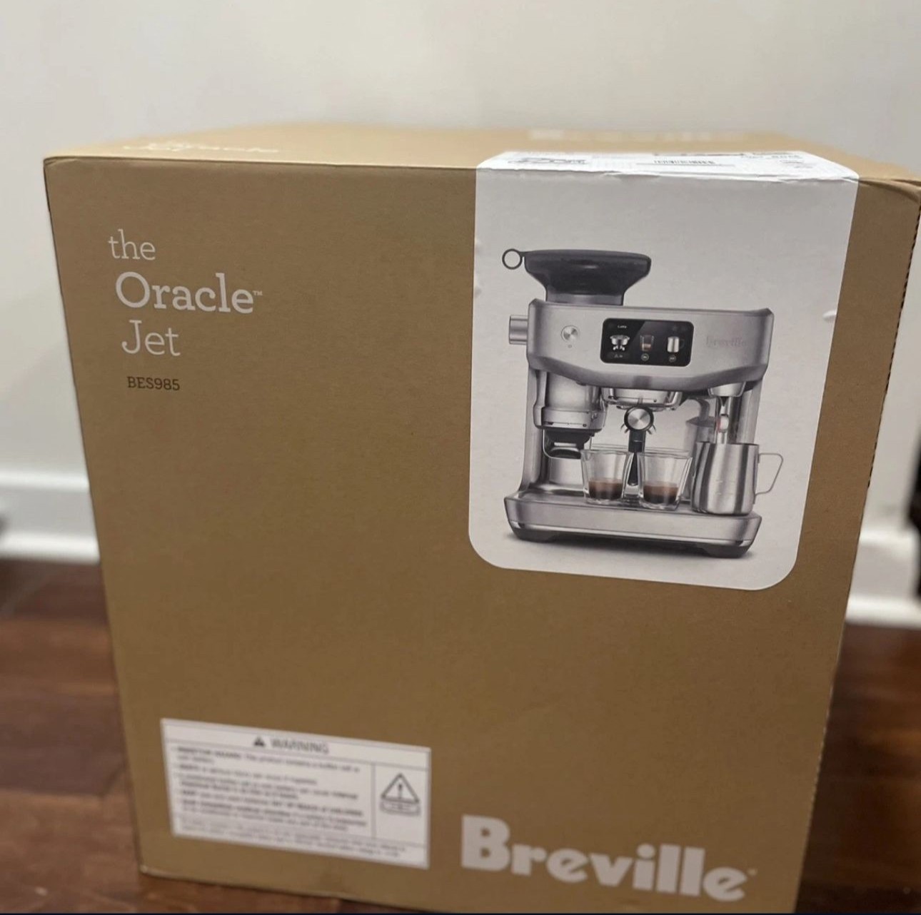 Breville Oracle Jet BES985 Espresso Machine – Brand New Sealed Silver/Stainless！