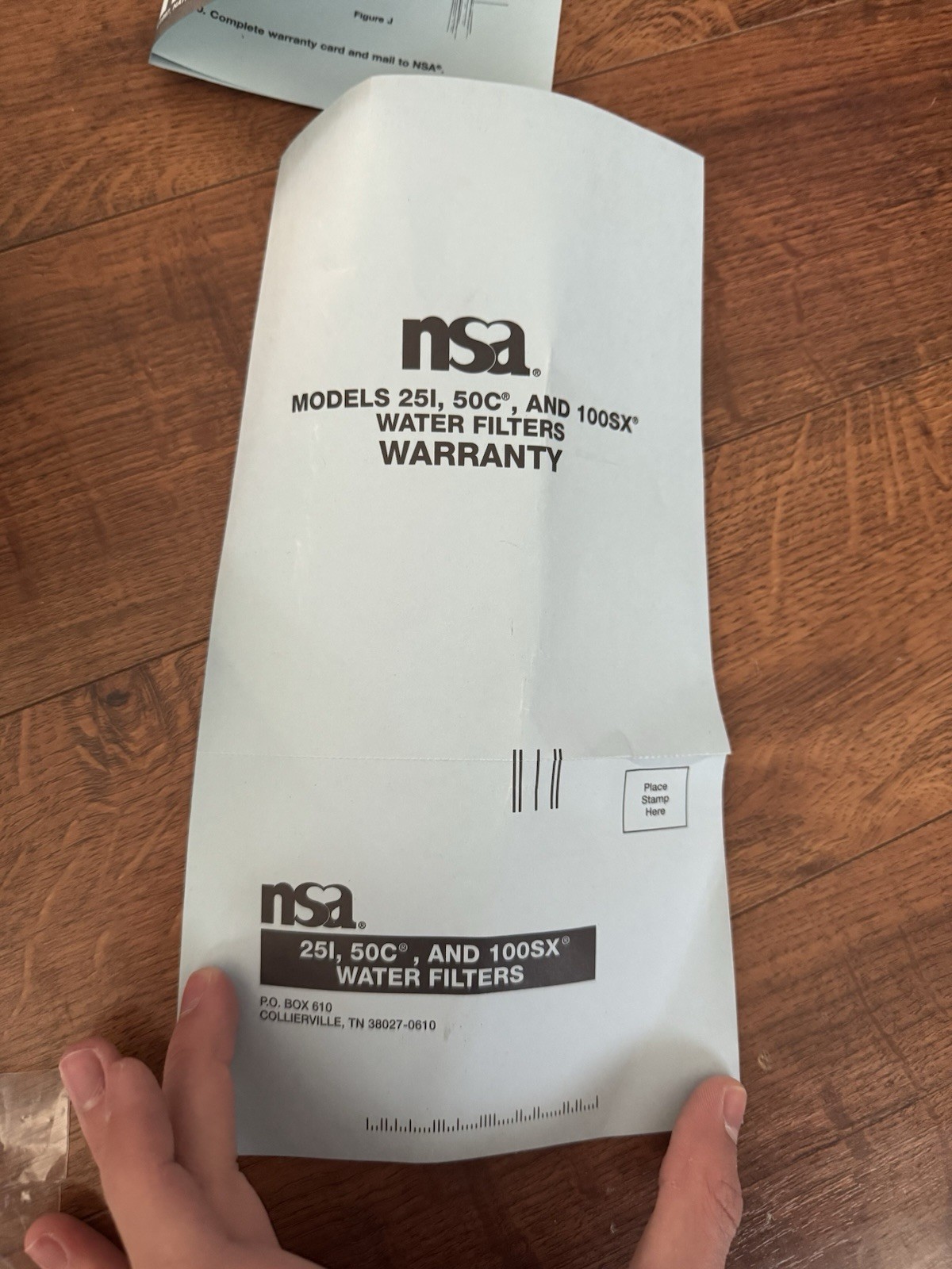 NSA 100SX Under Counter Bacteriostatic Poly Glass Water Filter W/ Fittings