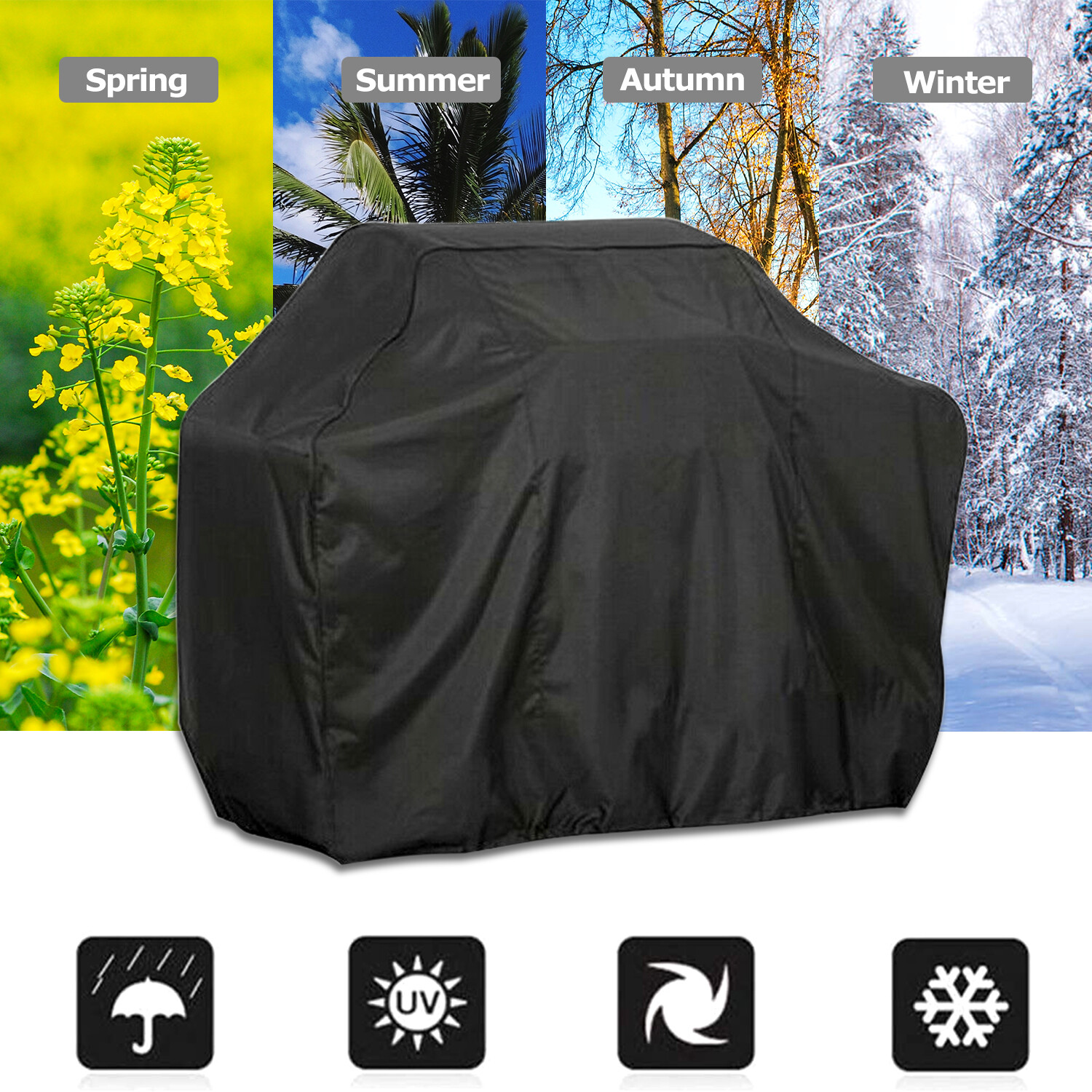 BBQ Gas Grill Cover 57 Inch Barbecue Waterproof Outdoor Heavy Duty Protection
