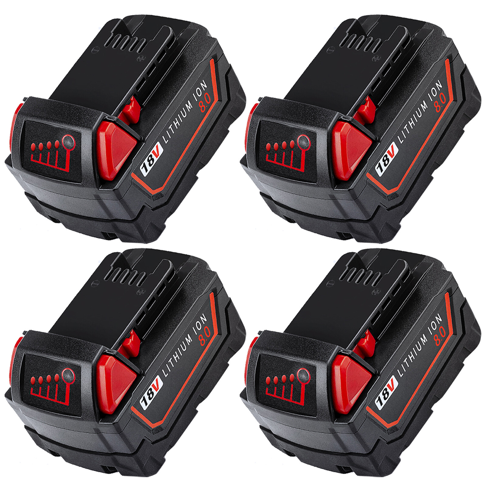 For Milwaukee For M18 8Ah Lithium Upgrade Capacity Battery 48-11-1880 48-11-1860