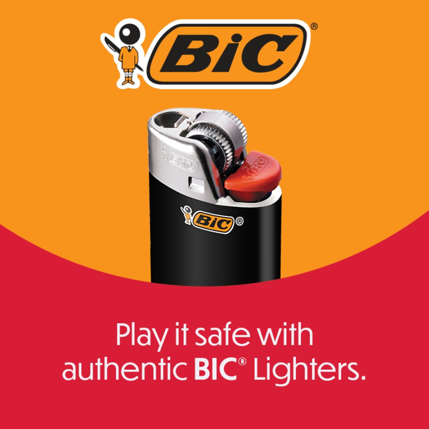 BIC Classic Lighter, Assorted Colors, 14-Pack of Pocket Lighters, Safe and