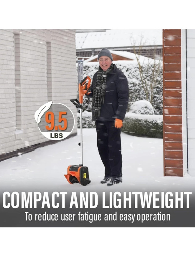 Electric Snow Shovel, Maxlander 11-Inch 10 Amp Snow Shovel 300lbs/Minute