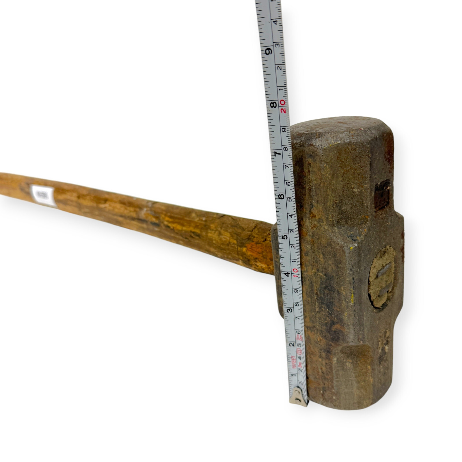 35 in Engineering Double Faced Hammer, Steel 7 in Head, Wood Handle