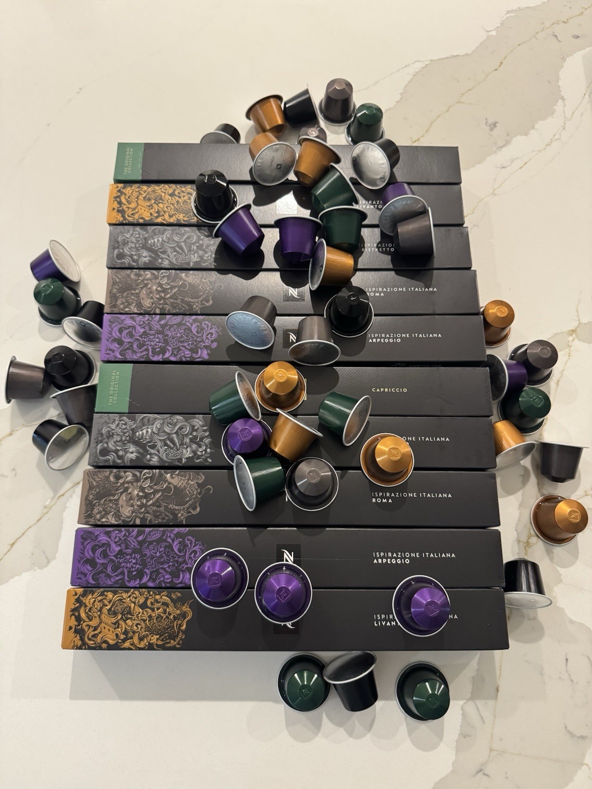 100 Nespresso Capsules Original Line Ispirazione Variety Espresso Pack