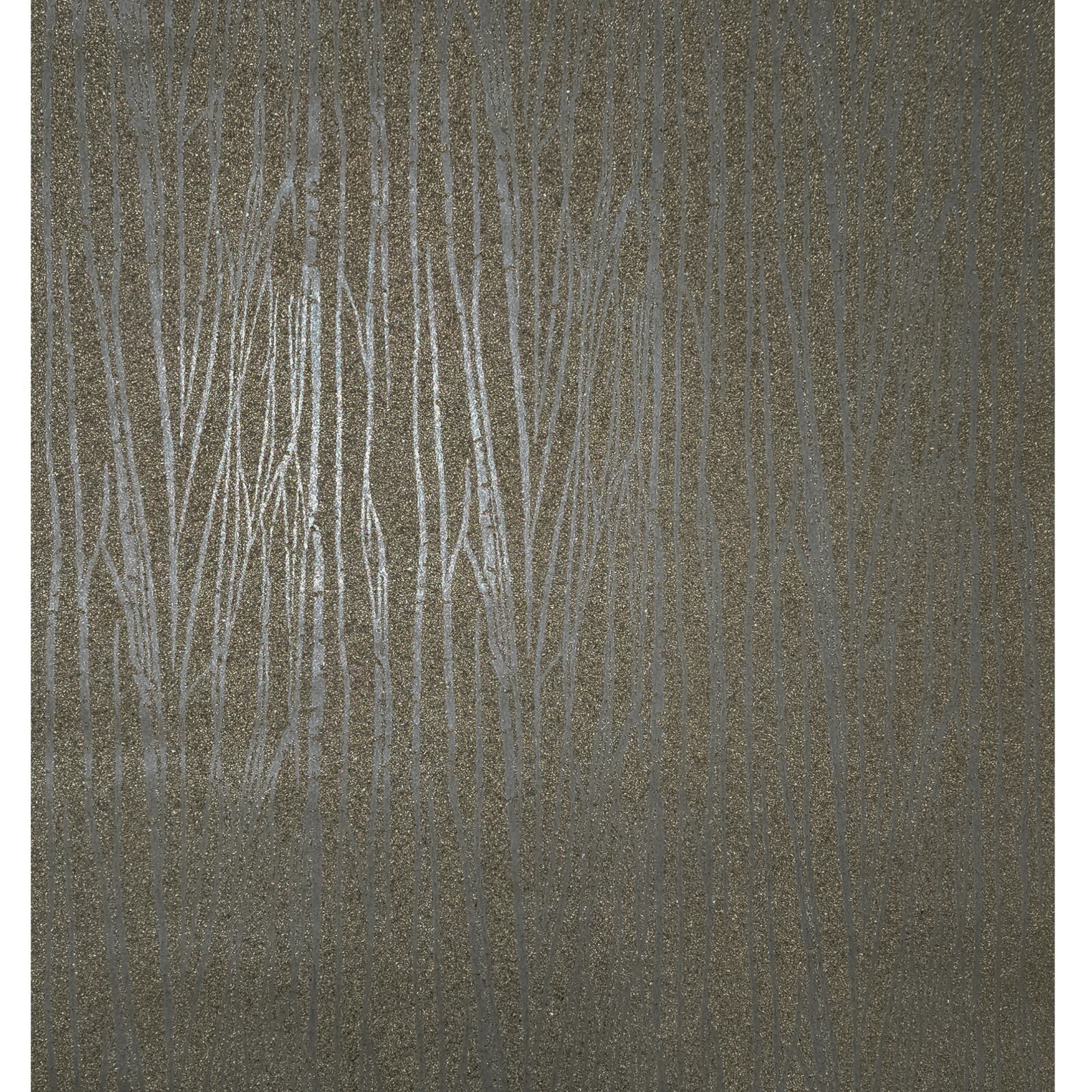 Brass Mica chip textured Real Natural Wallpaper gray silver metallic zebra Lines