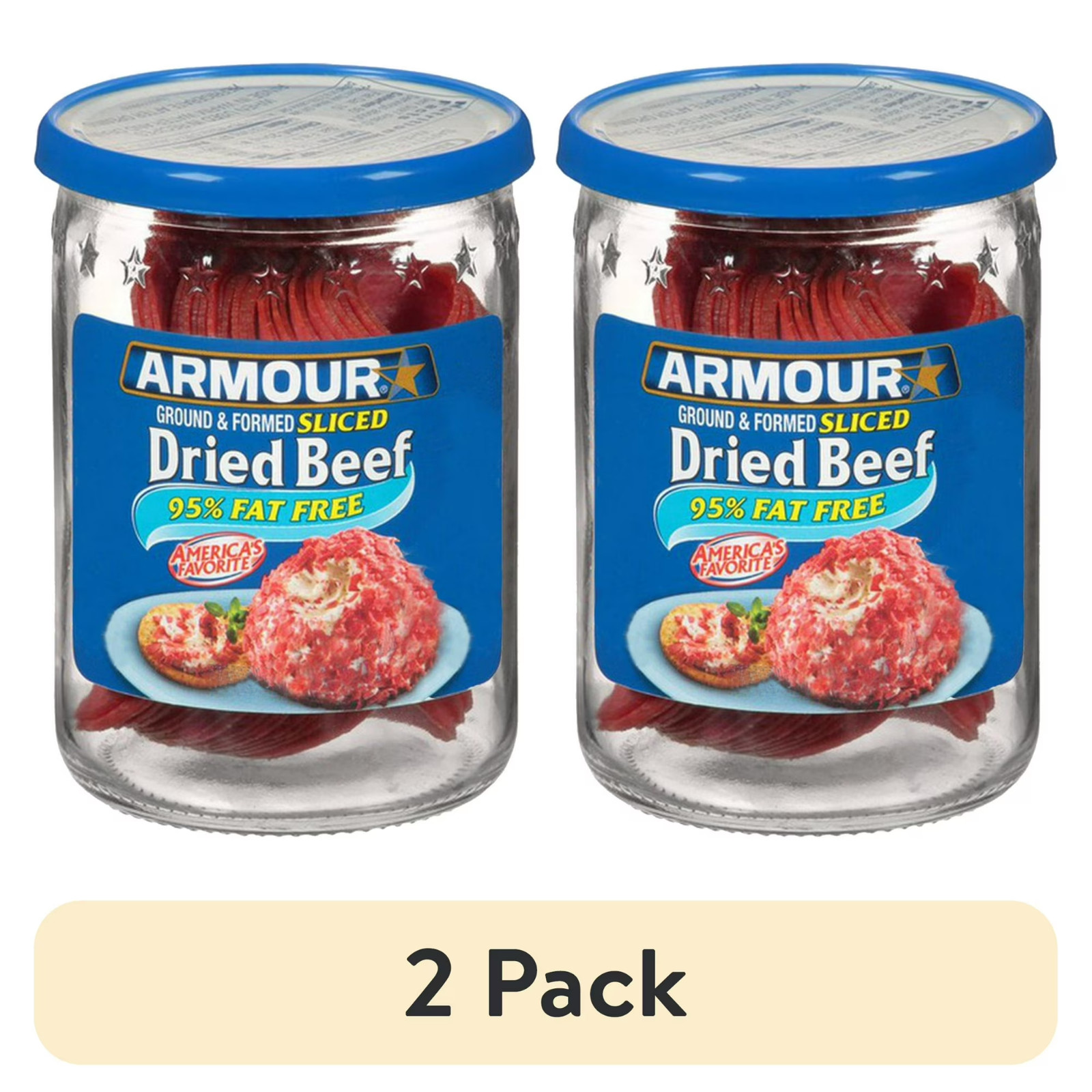 (2 pack) Armour Star Sliced Dried Beef, 9g Protein Per Serving, Canned Meat…