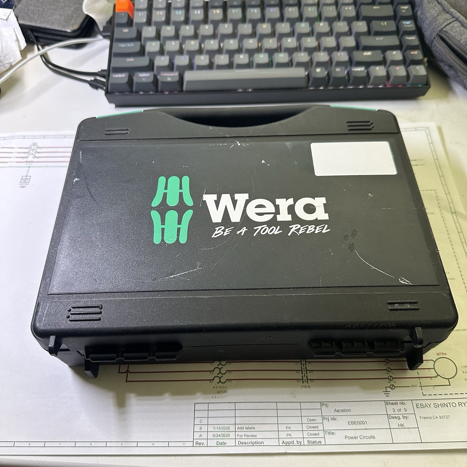 WERA 05350451001 7445 7446 7447 torque screwdriver set 2.5-55.0 in.lbs. Used