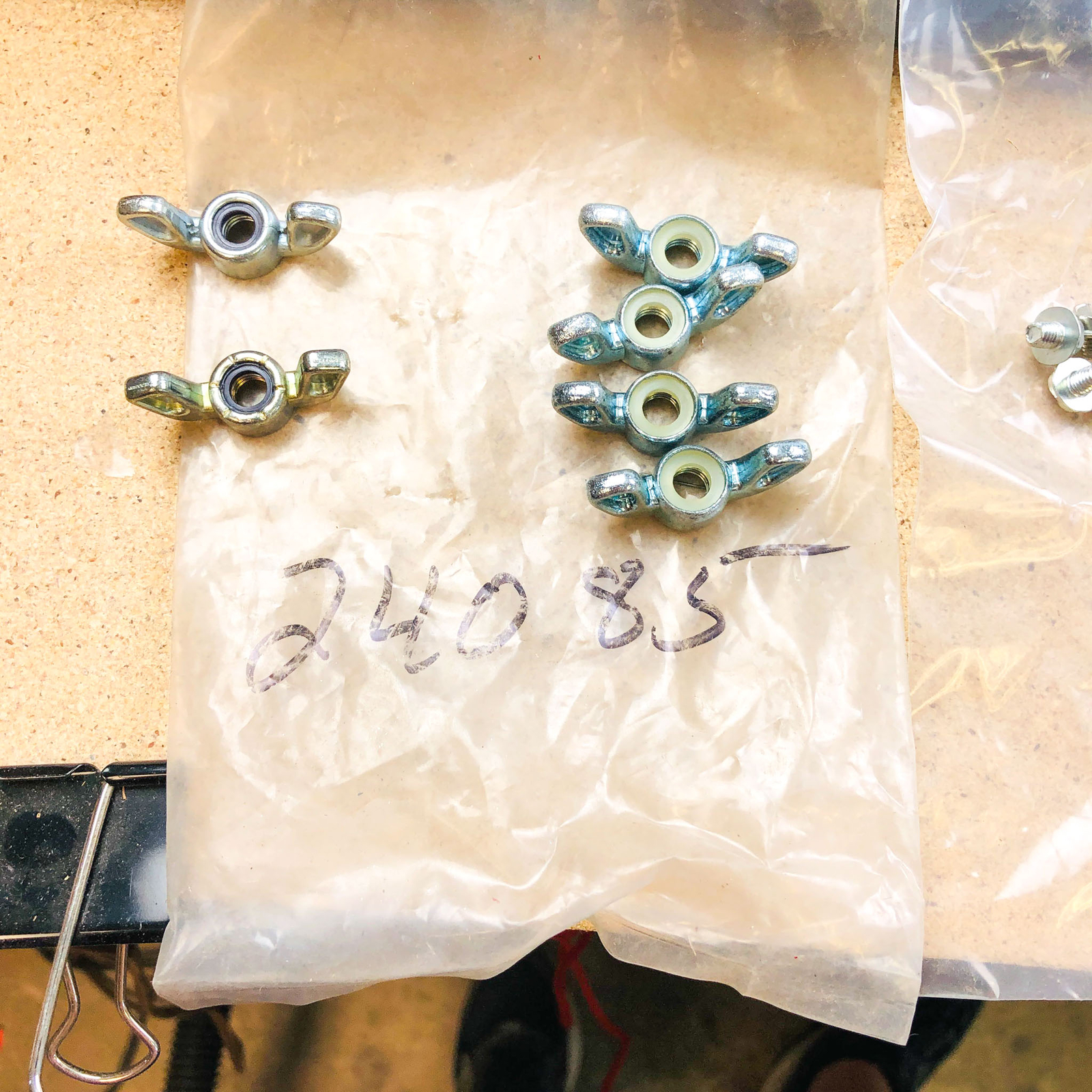 Snapper 24085 Wing Nut 5/16-18 Nyloc OEM NOS Replaced by 7024085YP Coated Clear