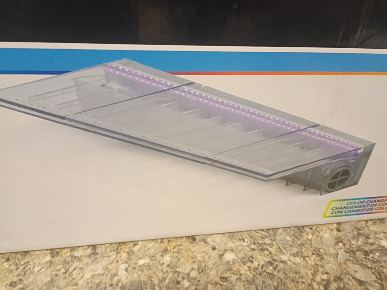 24 Inch Acrylic Color Changing Spillway -Atlantic Water Gardens Colorfalls CC24
