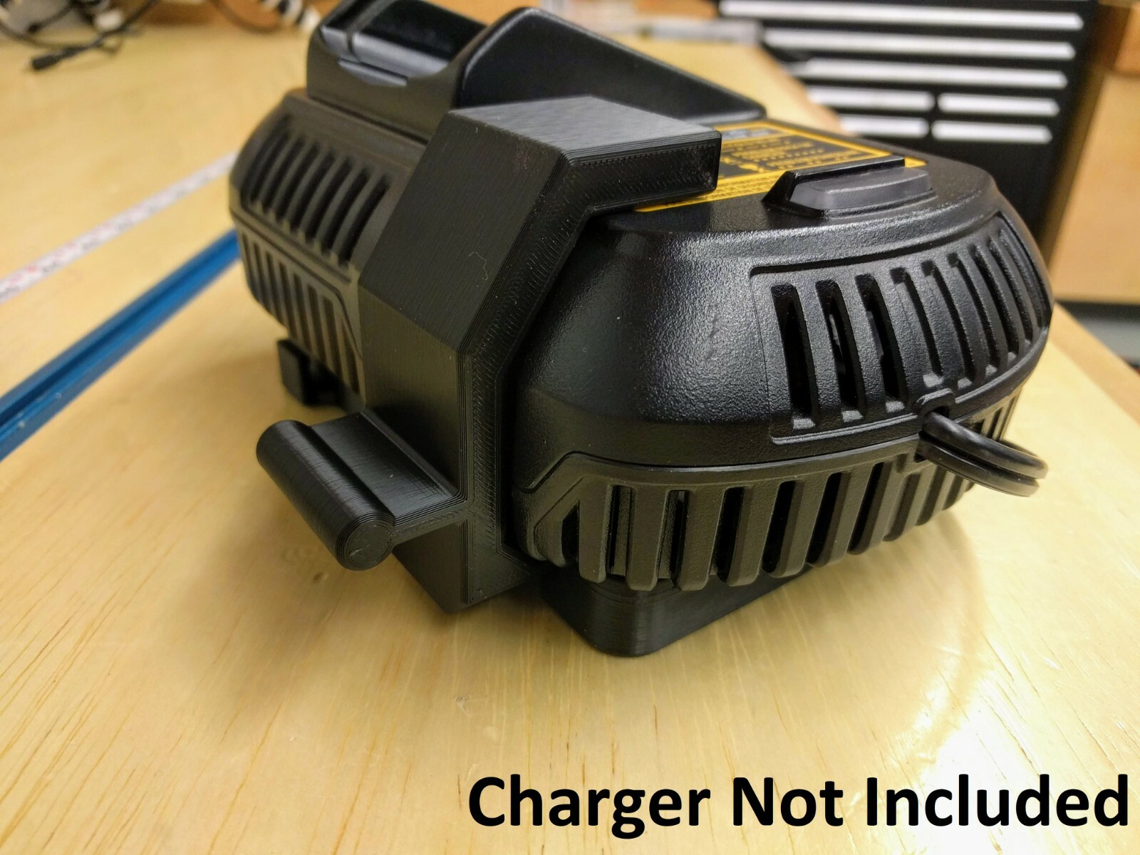 Wall Mount for DeWalt DCB101 Charger with Optional 20v Max Battery Mounts