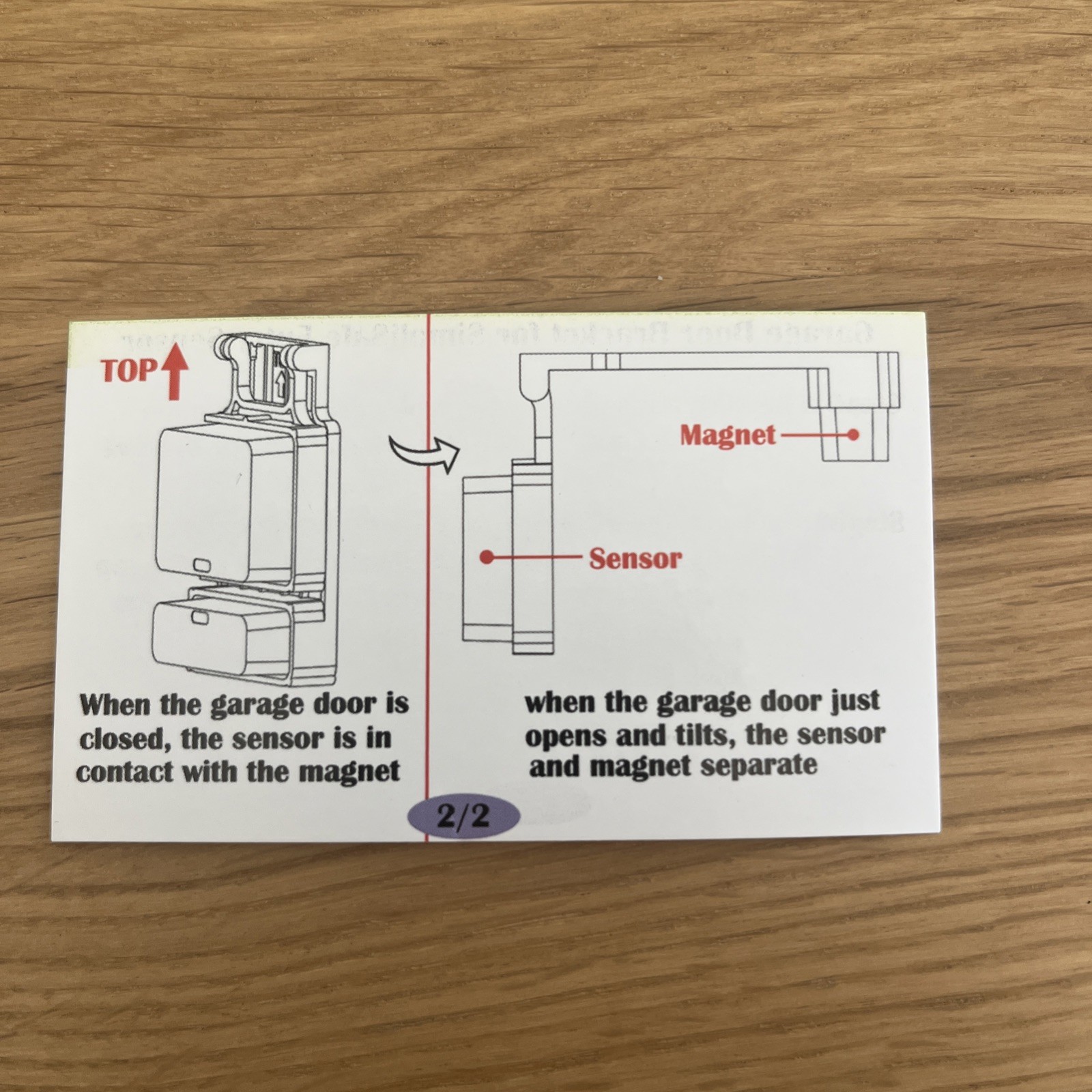Garage Door Bracket for SimpliSafe Alarm Entry Sensors-Easy Installation