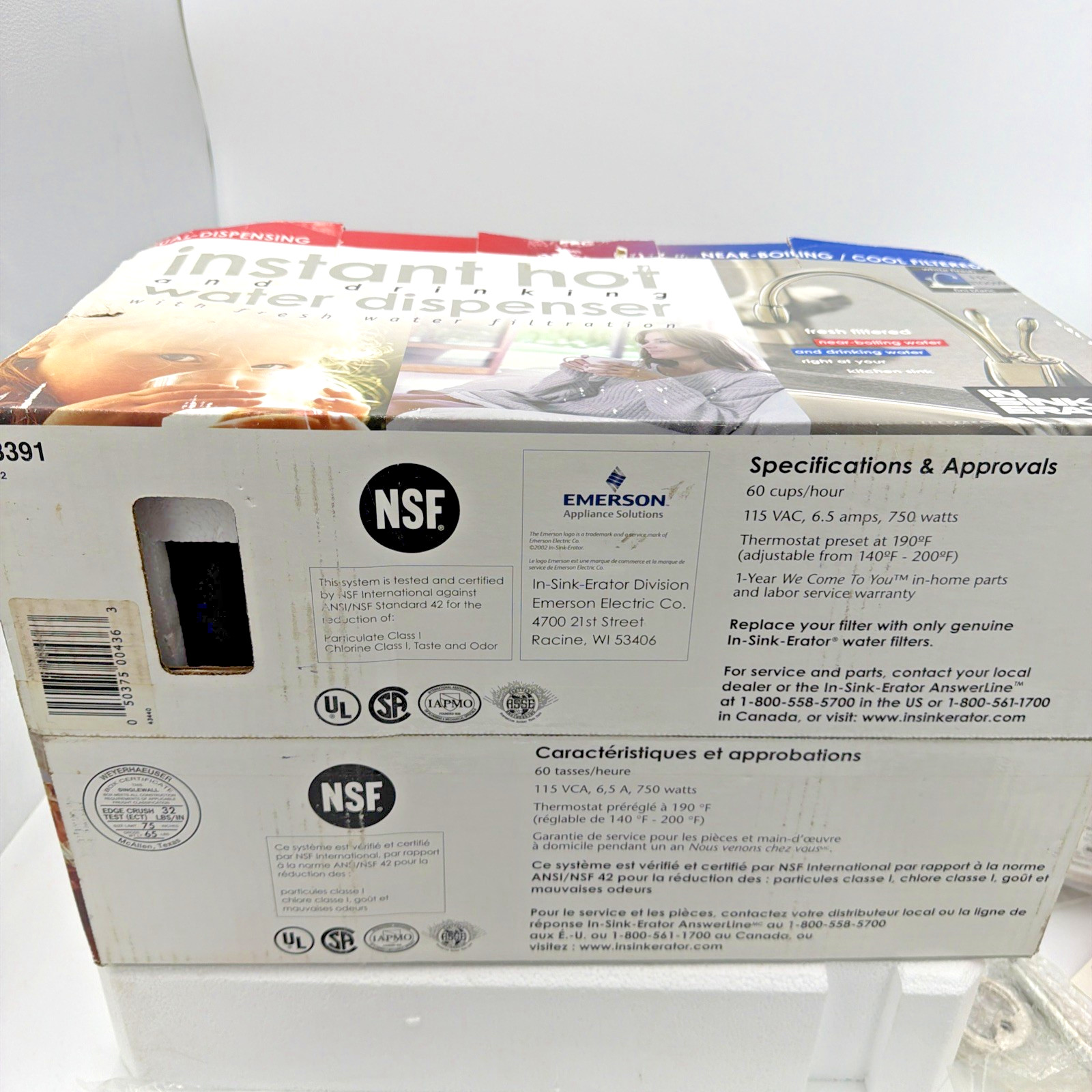 Insinkerator Instant Hot Cold Water Dispenser F-HC1100W COMPLETE KIT w/ Tank NEW