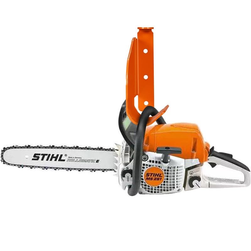 Chainsaw Hanger Holder 304 Stainless Steel Wall Mount Heavy Duty Orange 6×6 Shop