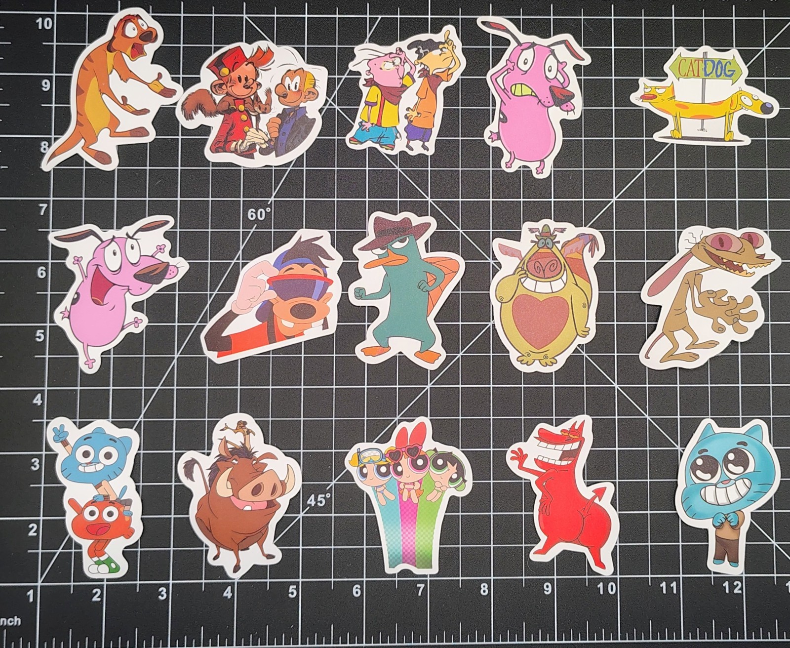 100 Pcs 90s Classic TV Cartoon Stickers Retro Y2K Decal Skateboard Laptop