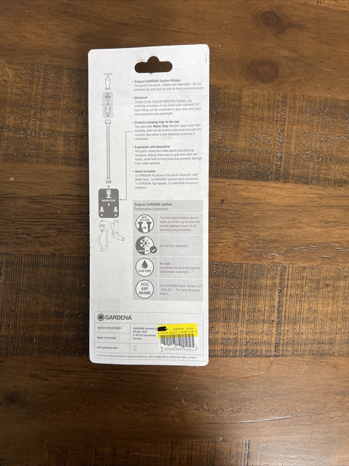 GARDENA 5 Piece Quick Connector Starter Set For any 5/8″ or 1/2″ 18270-81