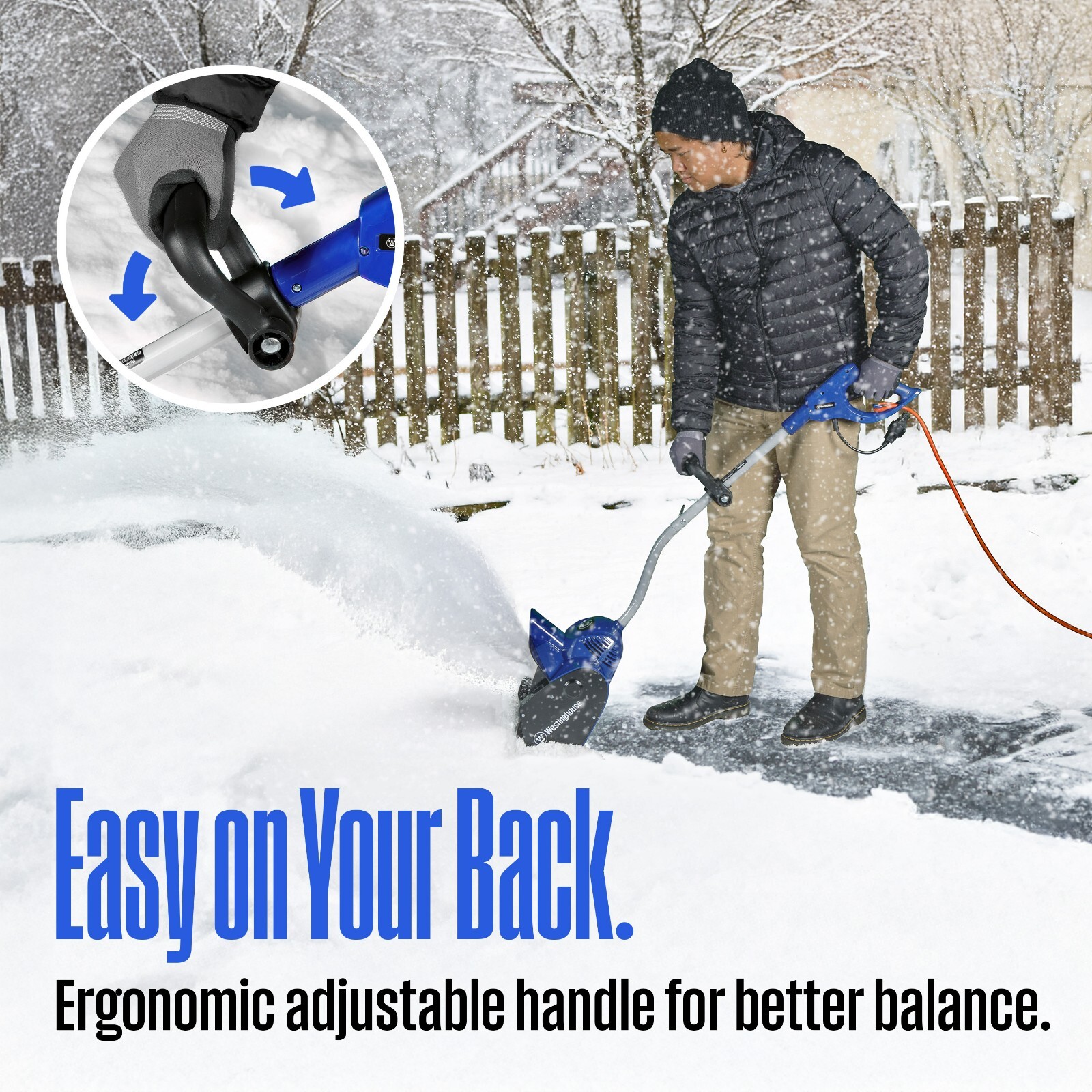 Westinghouse Open Box 11-in. 120-Volt Electric Corded Snow Shovel