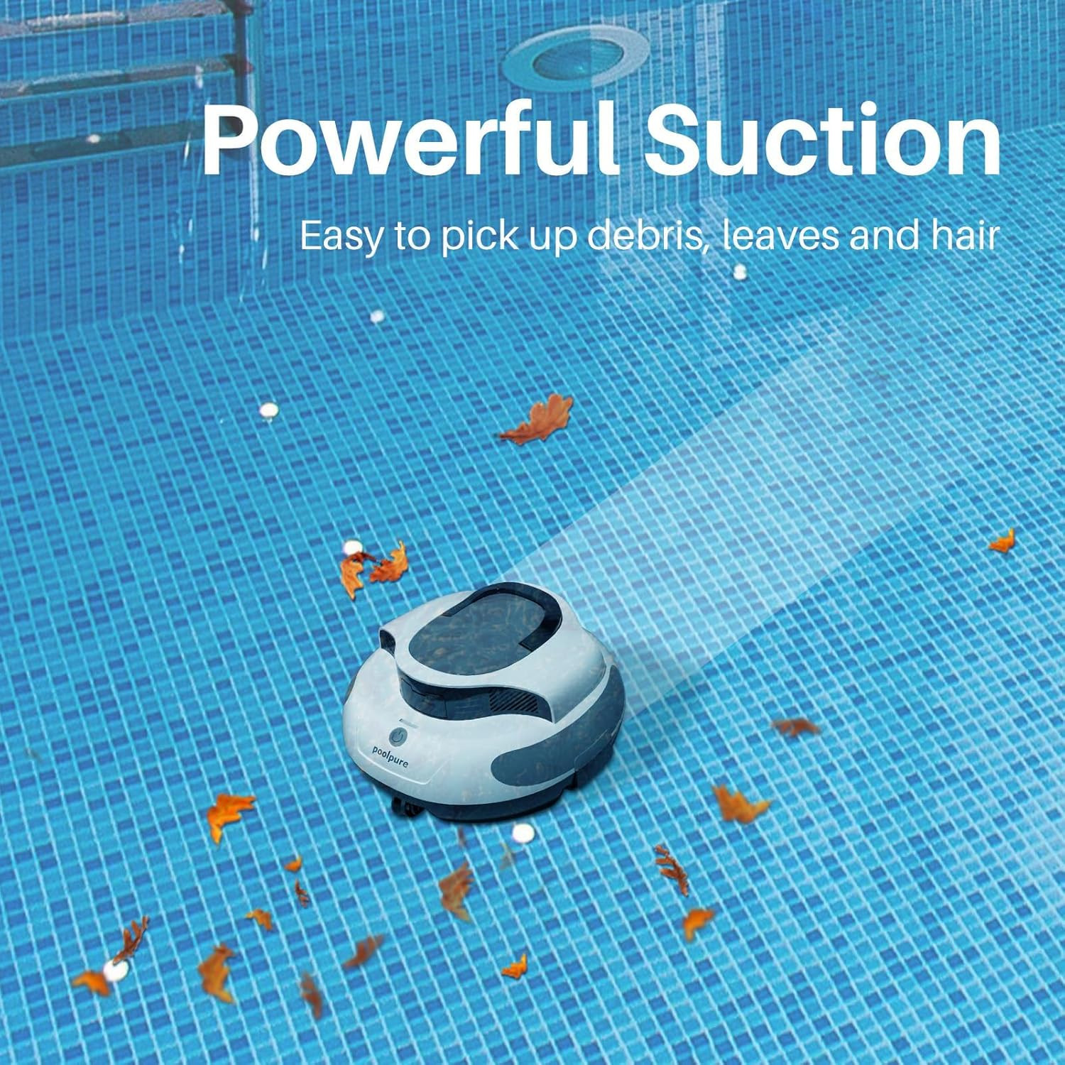 Powerful Cordless Pool Vacuum – 5000mAh Battery, 120 Min Runtime