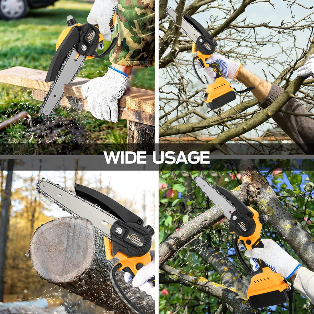 24V Cordless Reciprocating Saw Brushed with 8 Saw Blade & 2 Battery & Charger