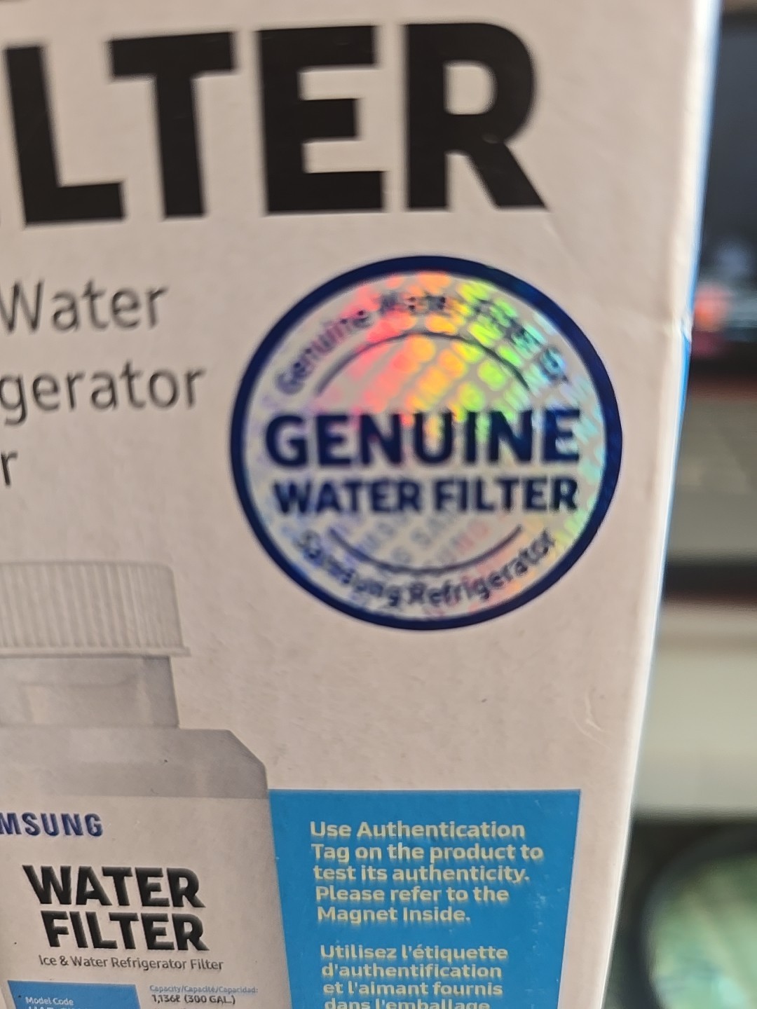 SAMSUNG Genuine Filter for Refrigerator Water and Ice, HAF-CIN/EXP, 1 Pack
