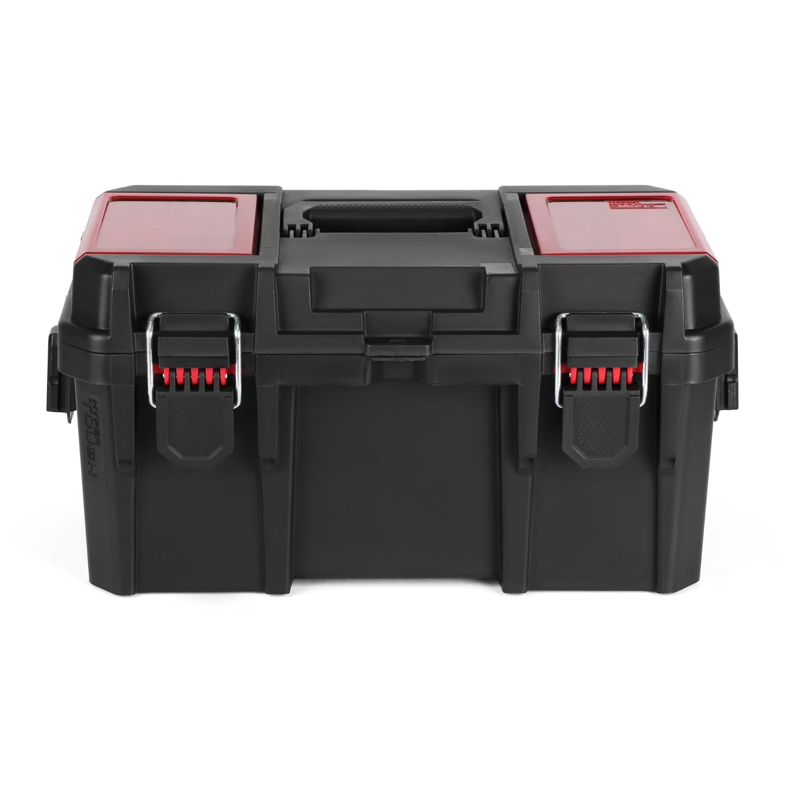 Hyper Tough 16-Inch Toolbox – Heavy-Duty Resin Storage with Padlock Security