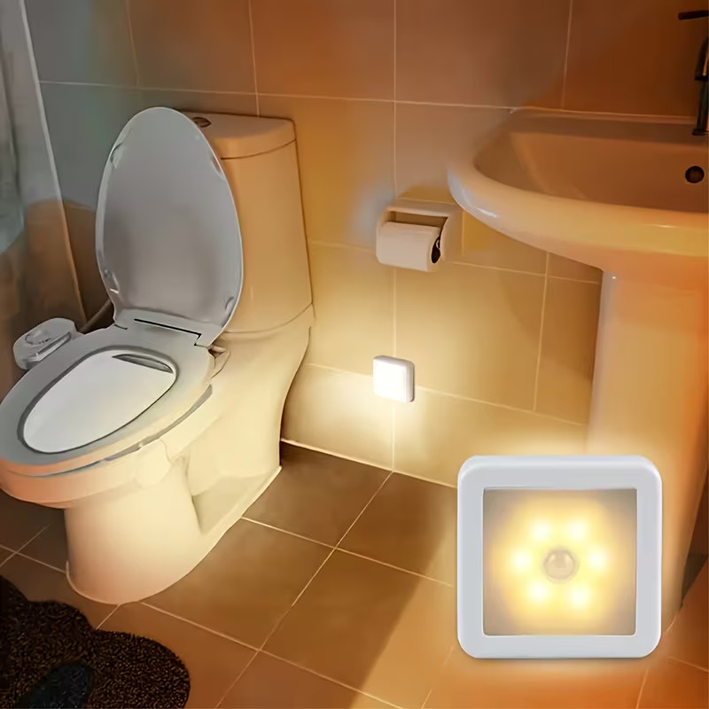 Motion Sensor LED Night Light Battery Powered Indoor Closet Cabinet Wall Cabinet