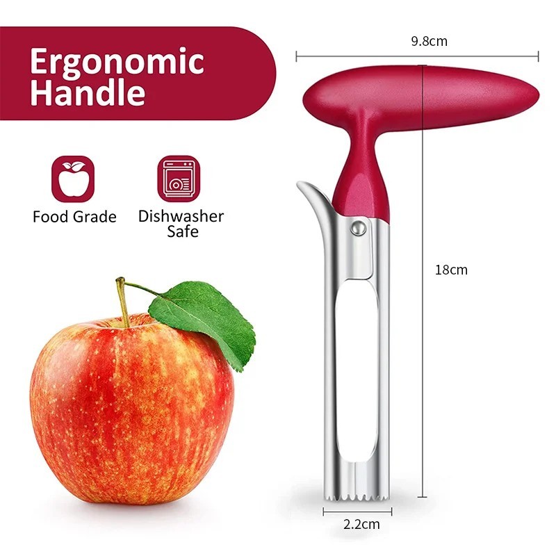 Hot! Stainless Steel Kitchen Twist Core Remover Fruit Apple Corer Pear Tools
