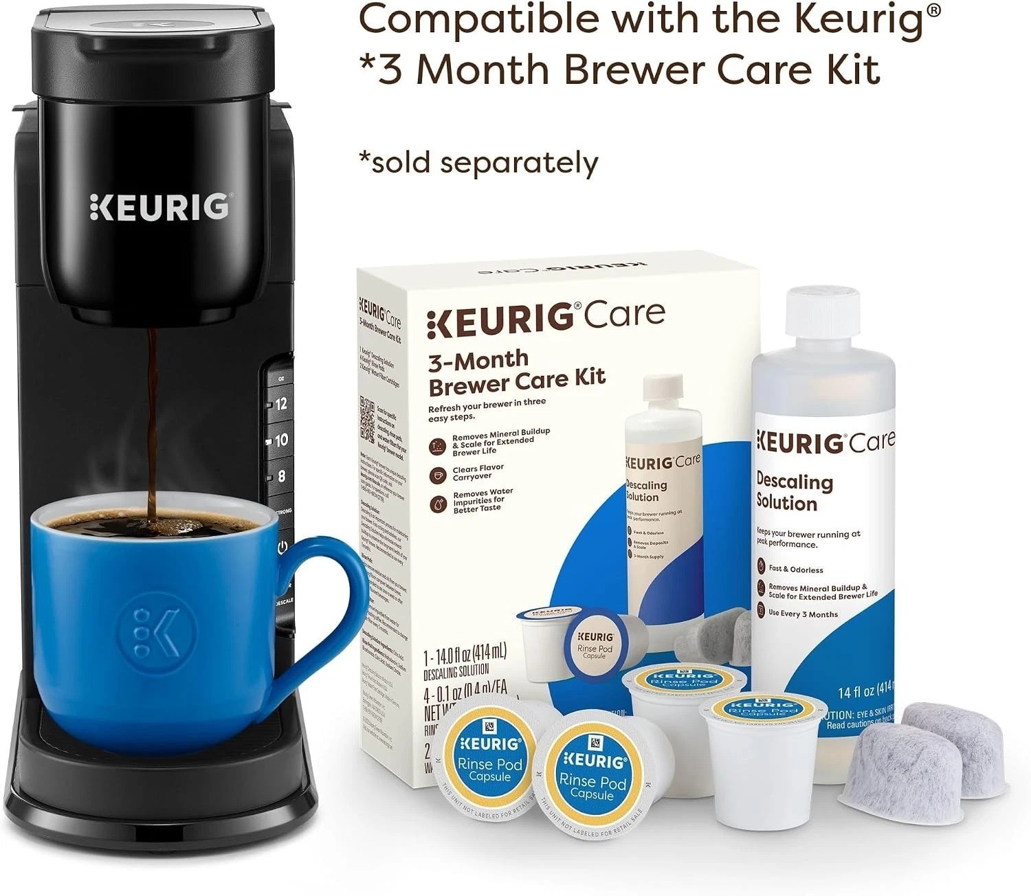 Convenient Strong Brew Coffee Maker with 42oz Reservoir – Travel Mug Friendly