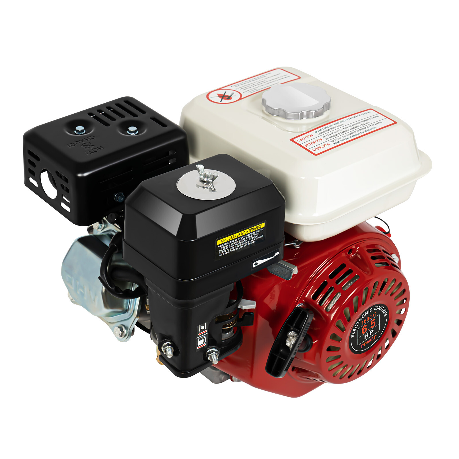 6.5HP Gas Engine For Honda GX160 200cc 4-Stroke OHV Air Cooling Horizontal Shaft