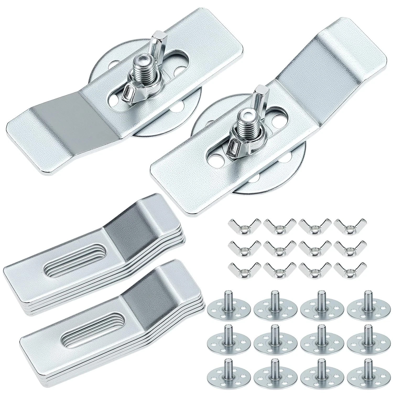 Undermount Sink Clips Kit, 12 Pack Sink Mounting Brackets with Wing Nut Adjus…