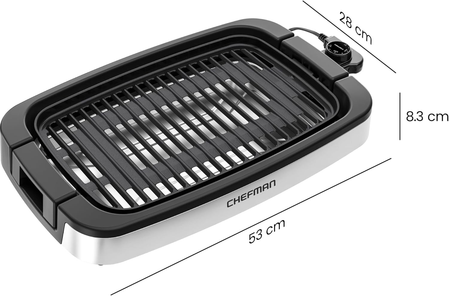 Chefman Smokeless Indoor Electric Grill w/Adjustable TemperatureControl(OpenBox)
