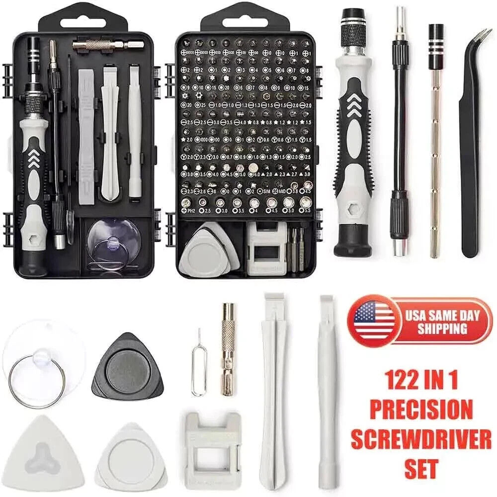 122 in 1 Precision Screwdriver Set Computer Repair Tool Kit Phone Magnetic Bit