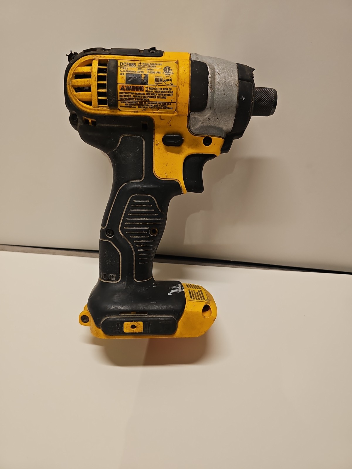 DEWALT DCF885 20V 1/4″ IMPACT DRIVER TOOL ONLY