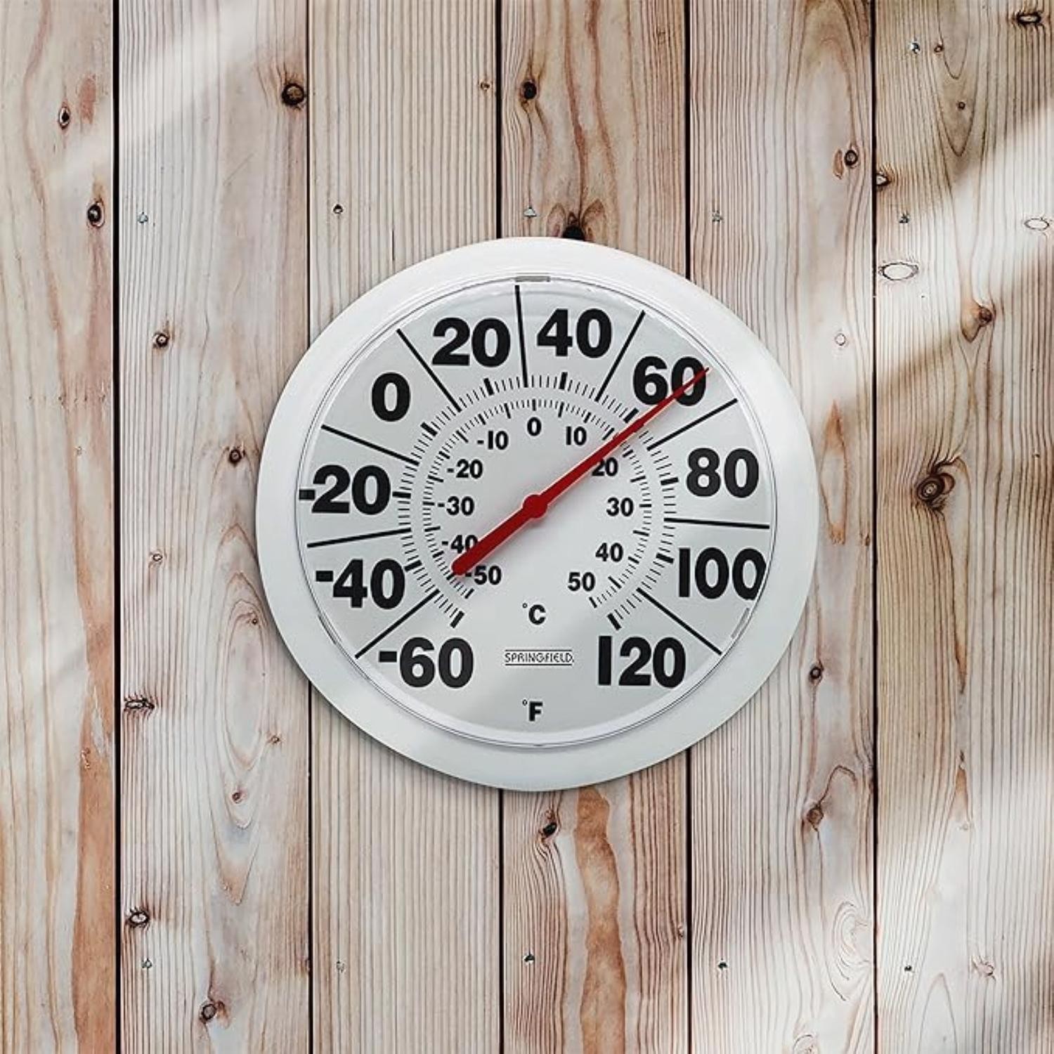 Taylor Dial Thermometer Plastic White 8.5 in.