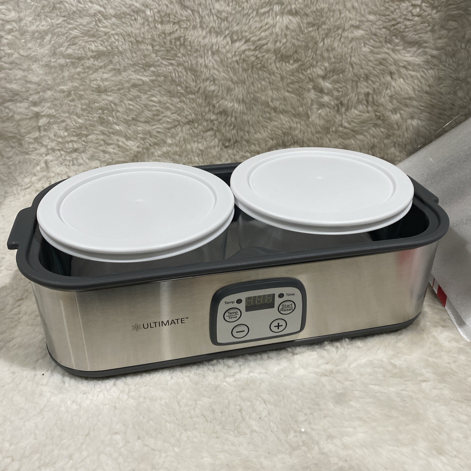 Ultimate Probiotic Yogurt Maker with Adjustable Temperature & Time (2 bowls)