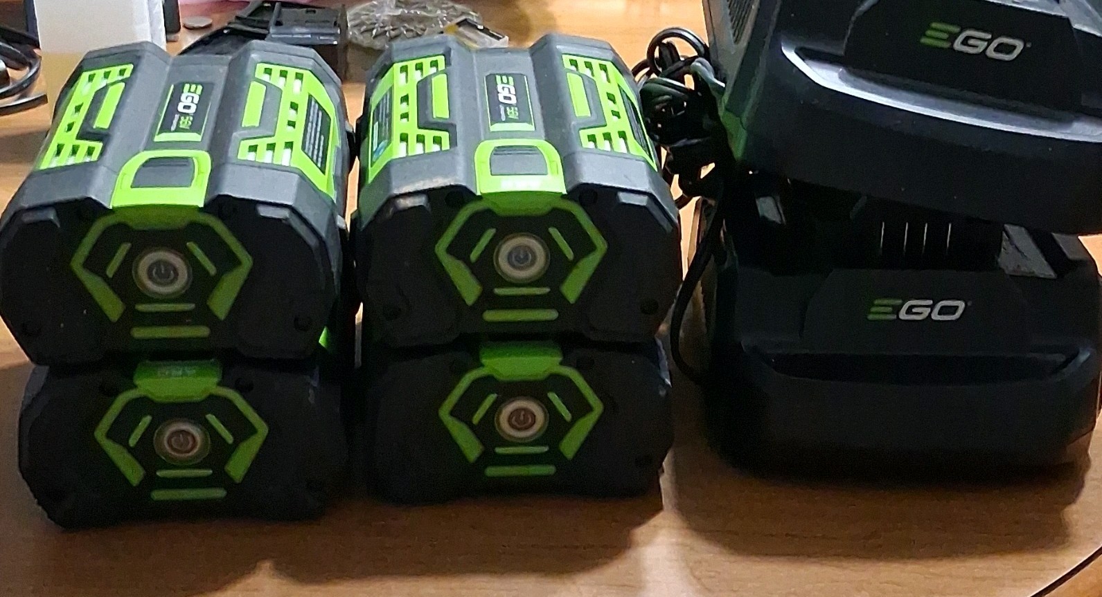 EGO Power+ 56V , 2x 2.5A, 2x 2.0Amp Lithium Ion, 2 Working Chargers