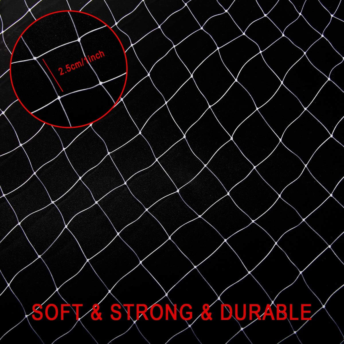 Coolrunner Anti-Bird Netting, 33FT X 16.4FT Bird Net, Nylon Garden Netting with