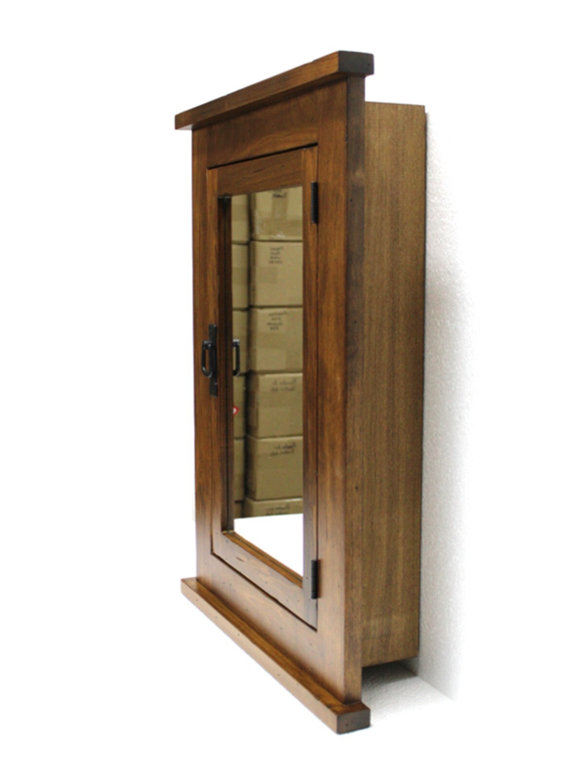 Rustic Mission Recessed Medicine Cabinet / Medium Finish / Handcrafted